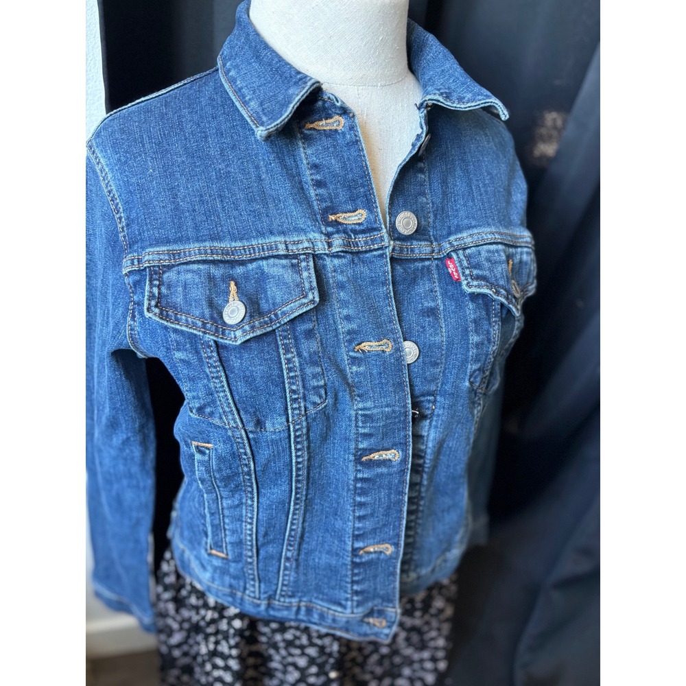 Levis Womens Original Trucker Denim Jacket Medium Wash Blue 29945-0014 Small